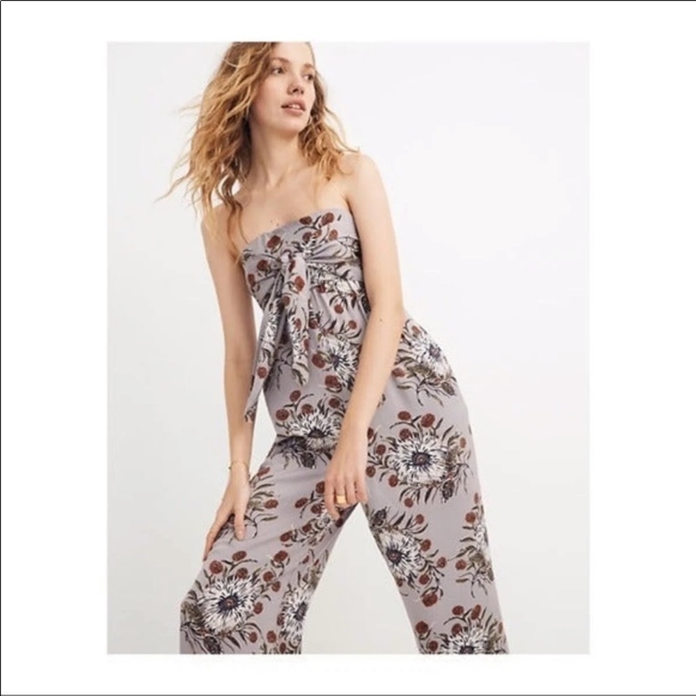Madewell strapless jumpsuit
